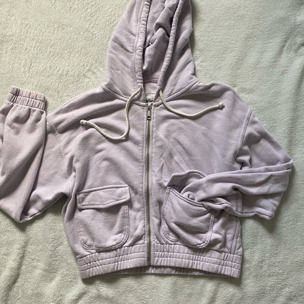 Light purple zip up